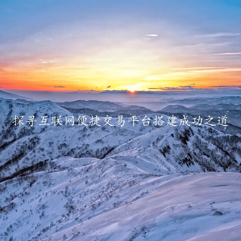 探寻互联网便捷交易平台搭建成功之道