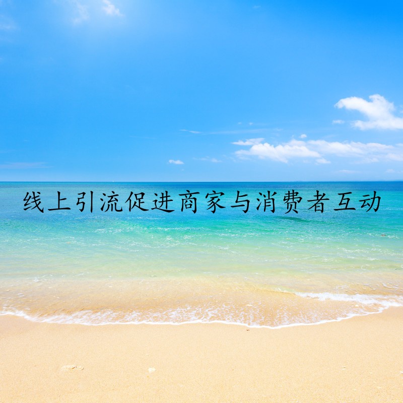 线上引流促进商家与消费者互动