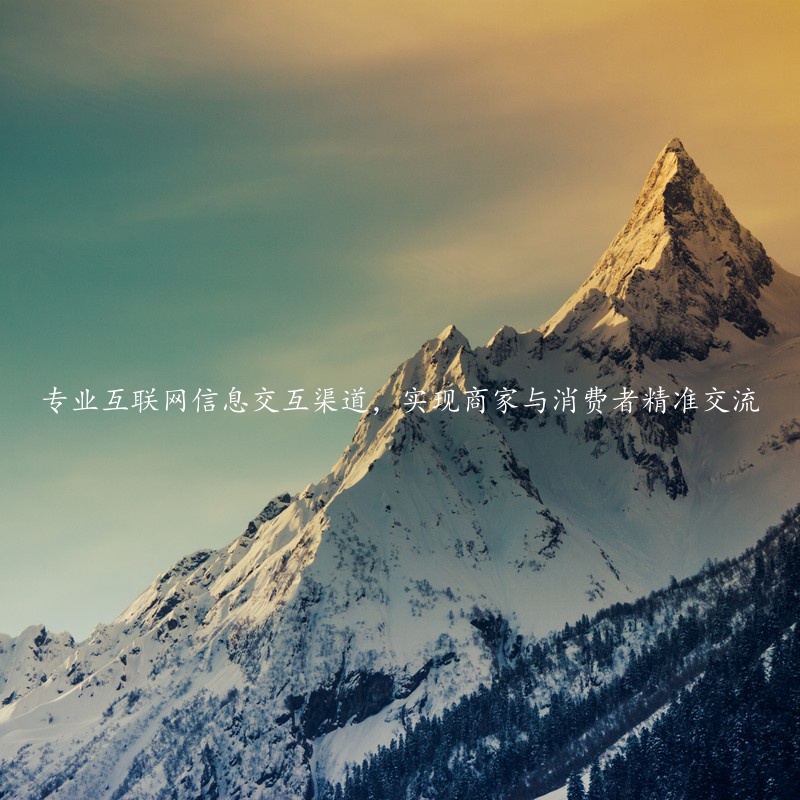 专业互联网信息交互渠道，实现商家与消费者精准交流