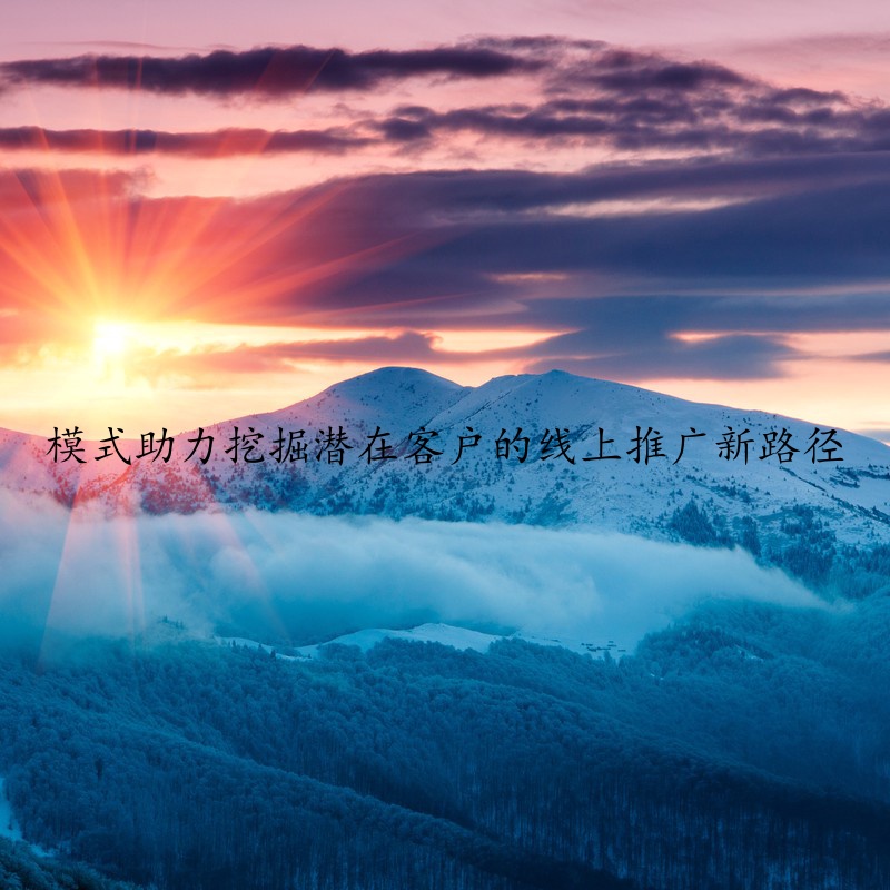 模式助力挖掘潜在客户的线上推广新路径